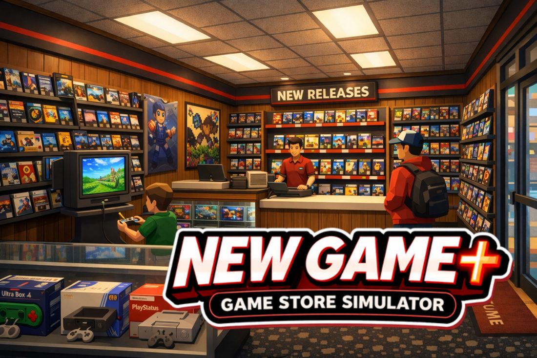 New Game+ Game Store Simulator - Store interior